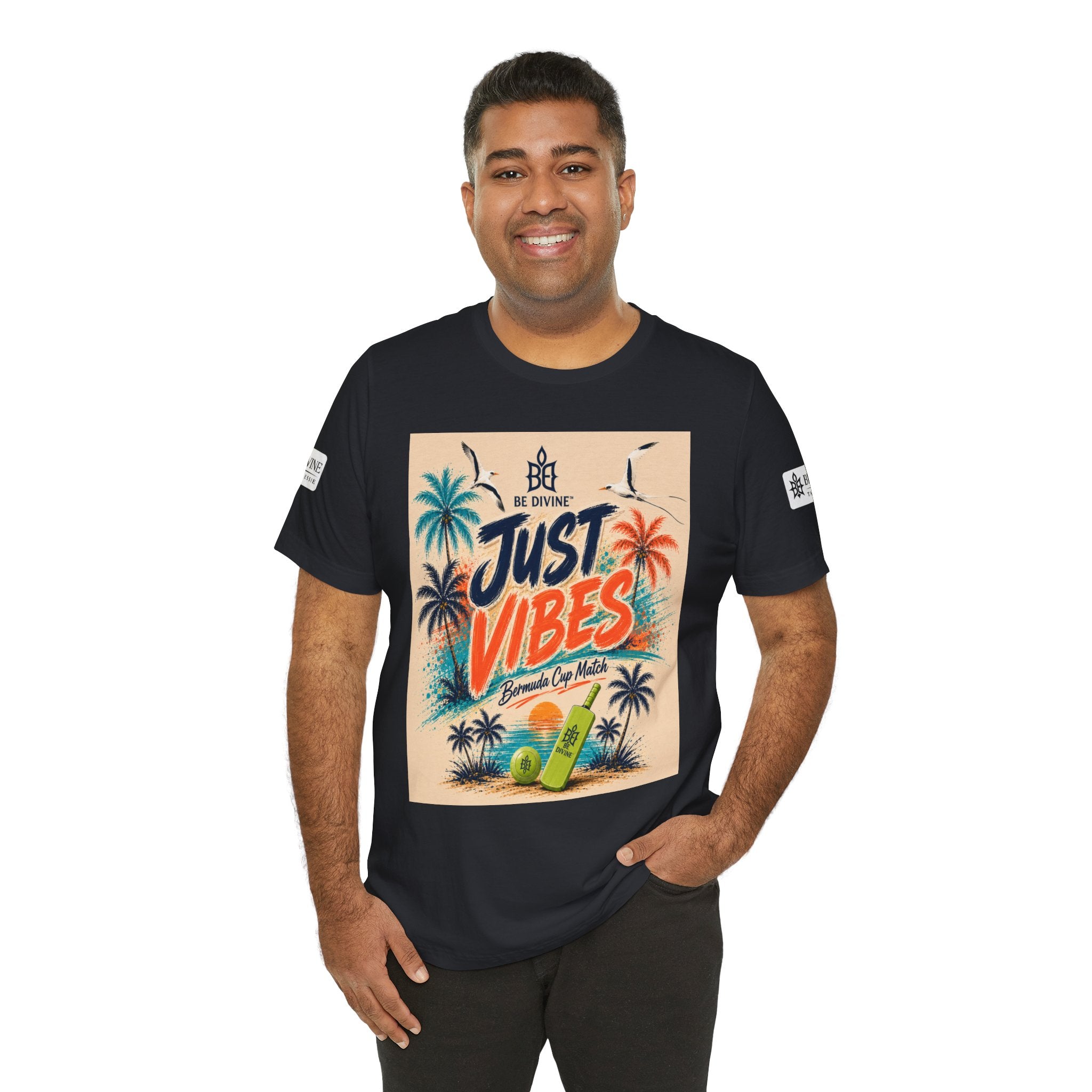 BE DIVINE™ Just Vibes Tee – Bermuda Cup Match Edition