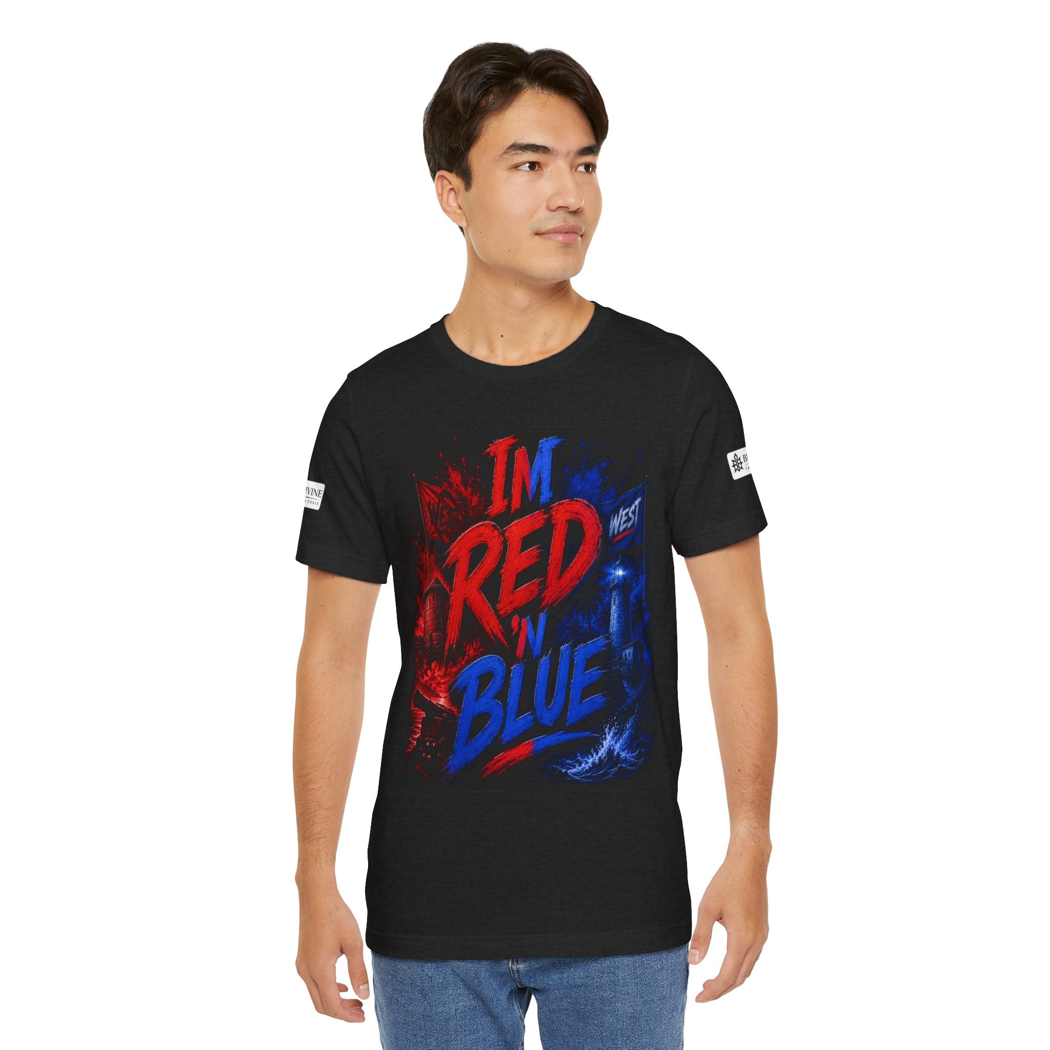 BE DIVINE™ I’m Red ’N Blue Energy Tee