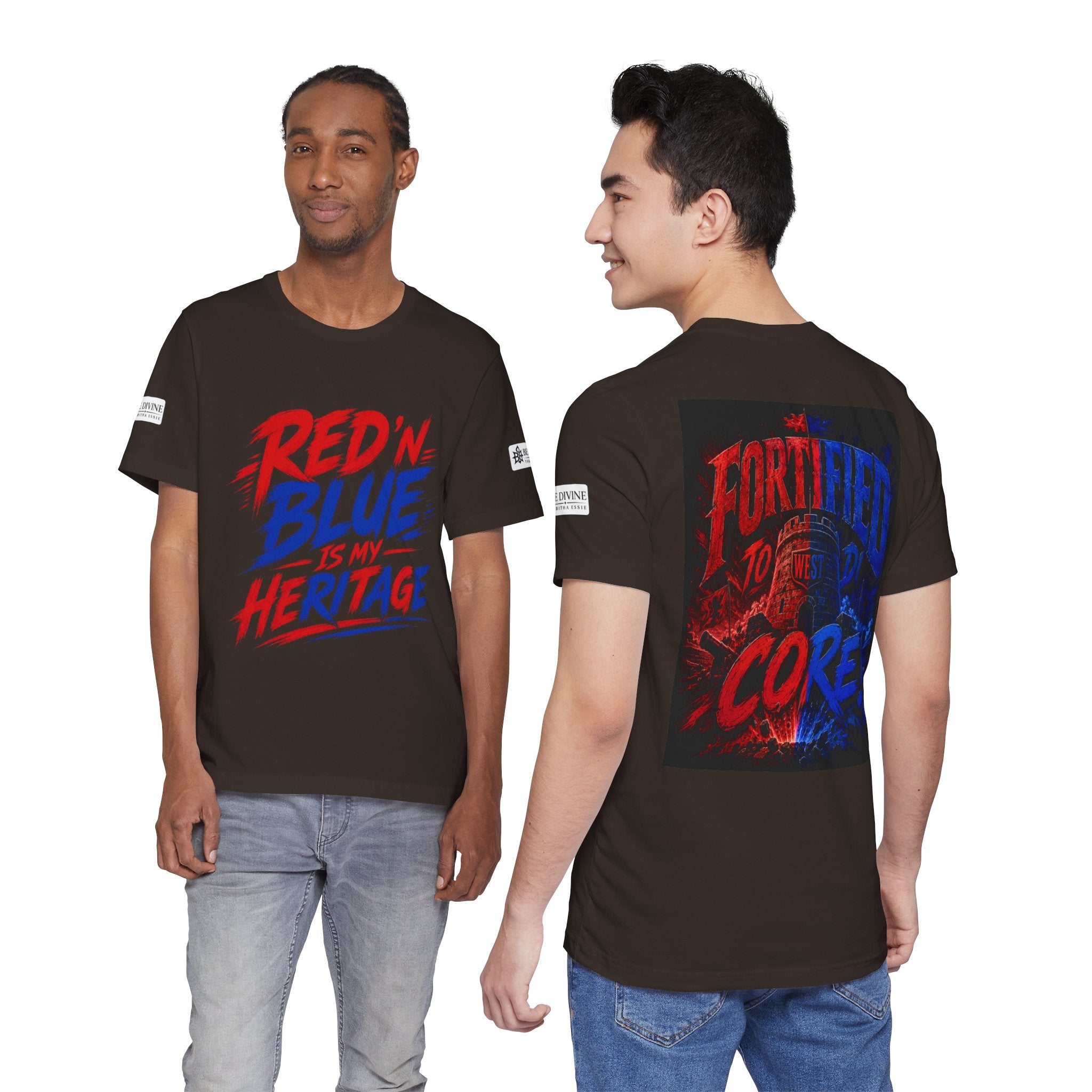 BE DIVINE™ Red ’N Blue Heritage Tee