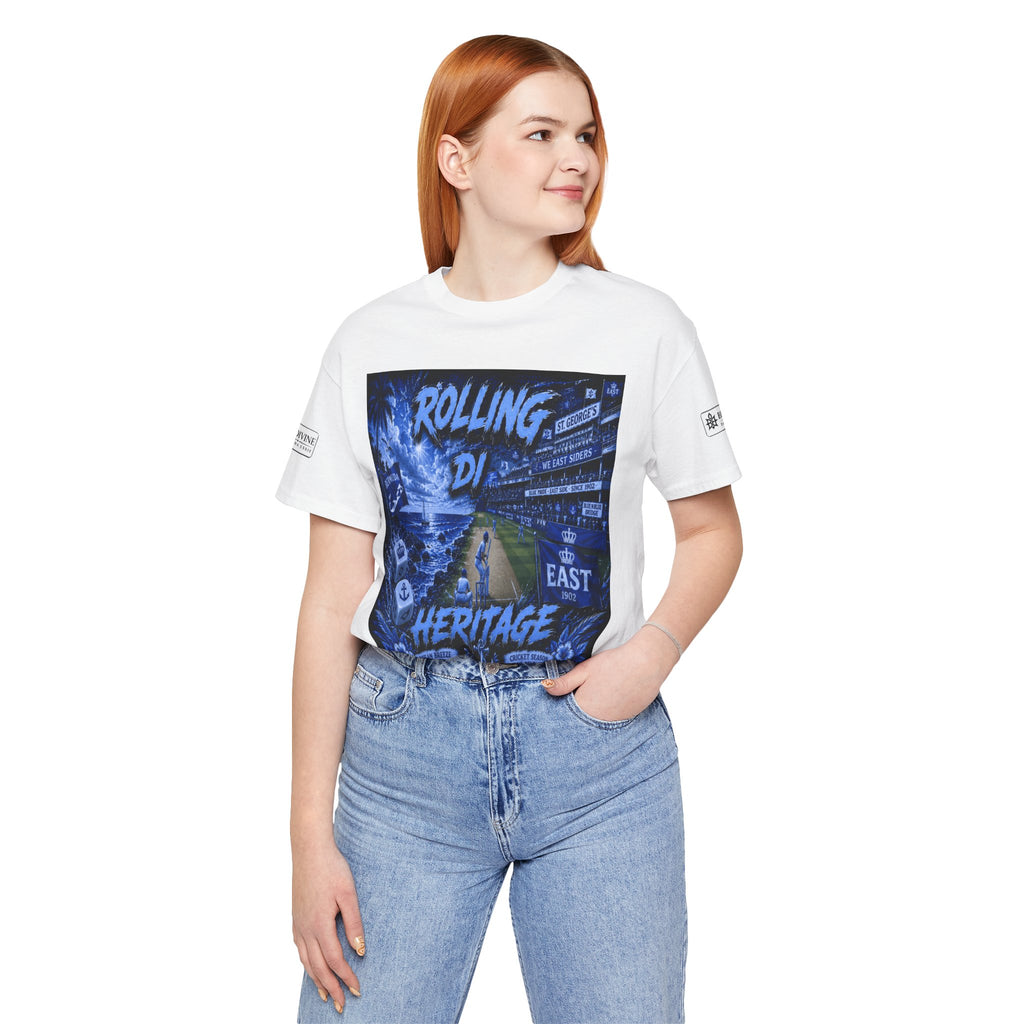 BE DIVINE™ Rolling Di Heritage – All I See Is Blue Vibes Heritage Tee