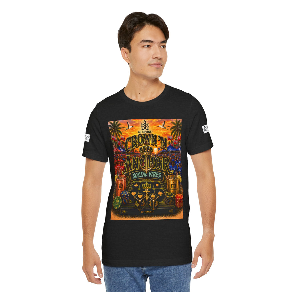 BE DIVINE™ Cup Match Social Vibes Tee – Crown 'N Anchor Edition