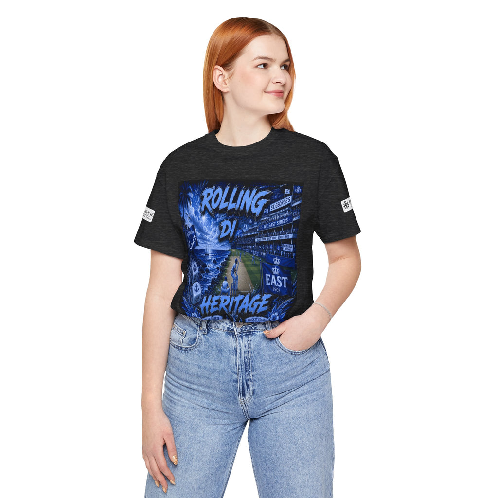 BE DIVINE™ Rolling Di Heritage – All I See Is Blue Vibes Heritage Tee