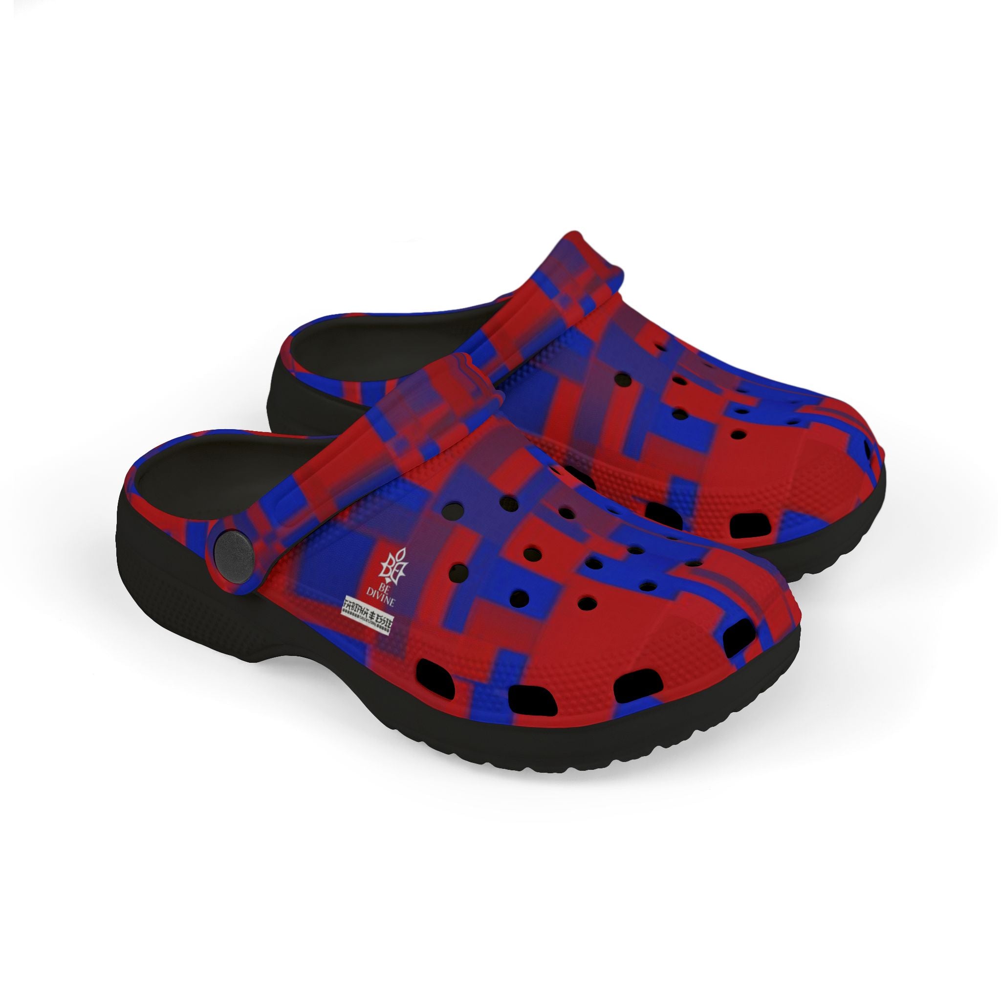 BE DIVINE™ Somerset Camo Block - One of One Cup Match Kids Foam Clogs by Tabitha Essie