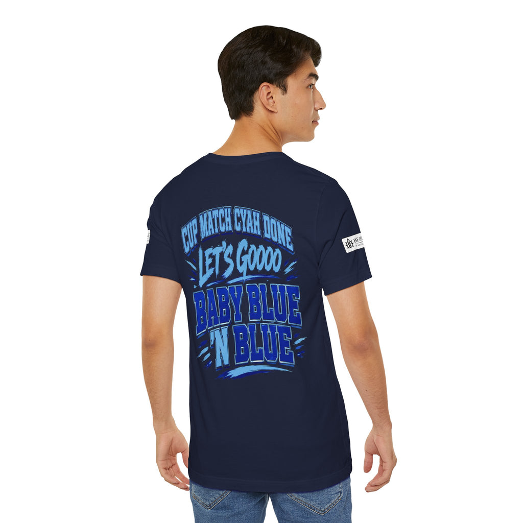 BE DIVINE™ Blue 'N Blue Strong Tee – Let's Gooo Baby Blue 'N Blue Edition