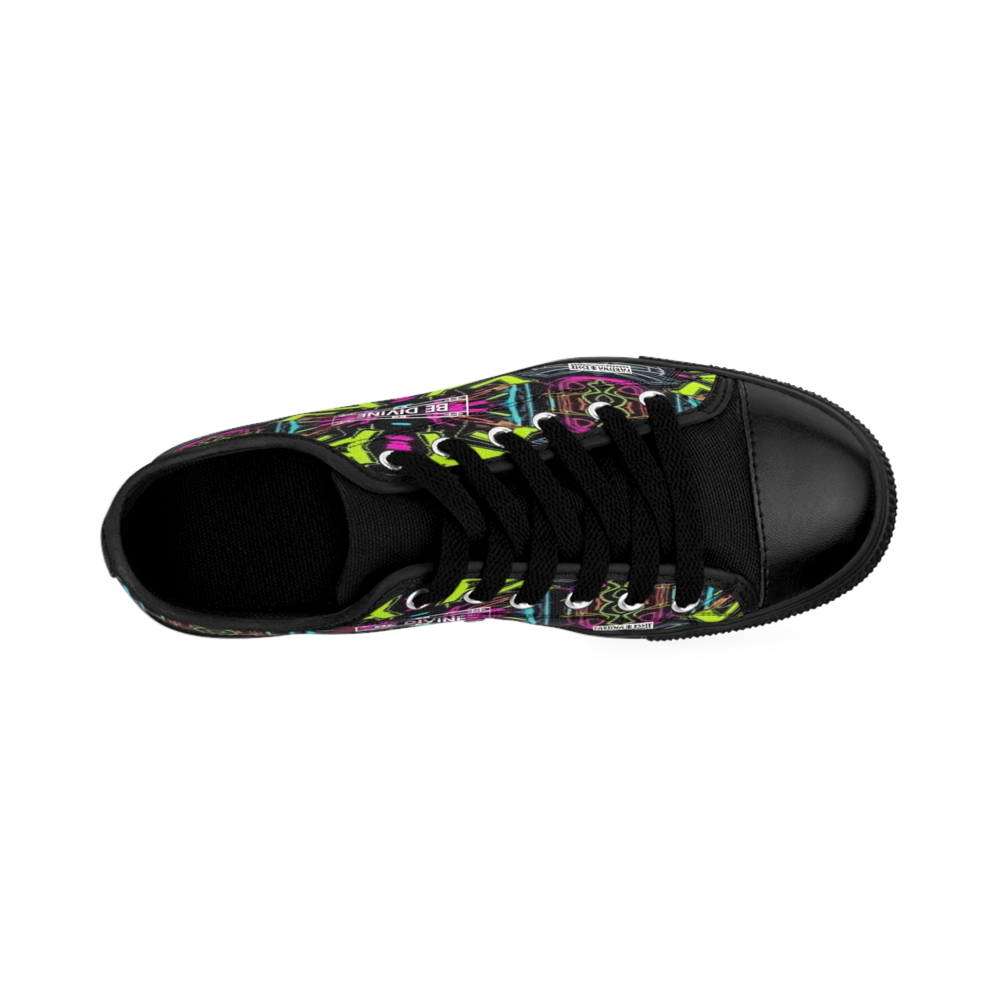 Neon Frequency Low-Top Sneakers - BE Divine™ Designed by Tabitha Essie | Limited Edition Exclusive