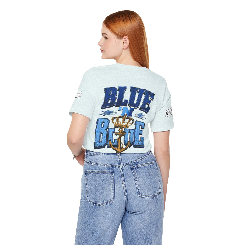 BE DIVINE™ BLUE 'N BLUE T-Shirt – Crown 'N Anchor Edition