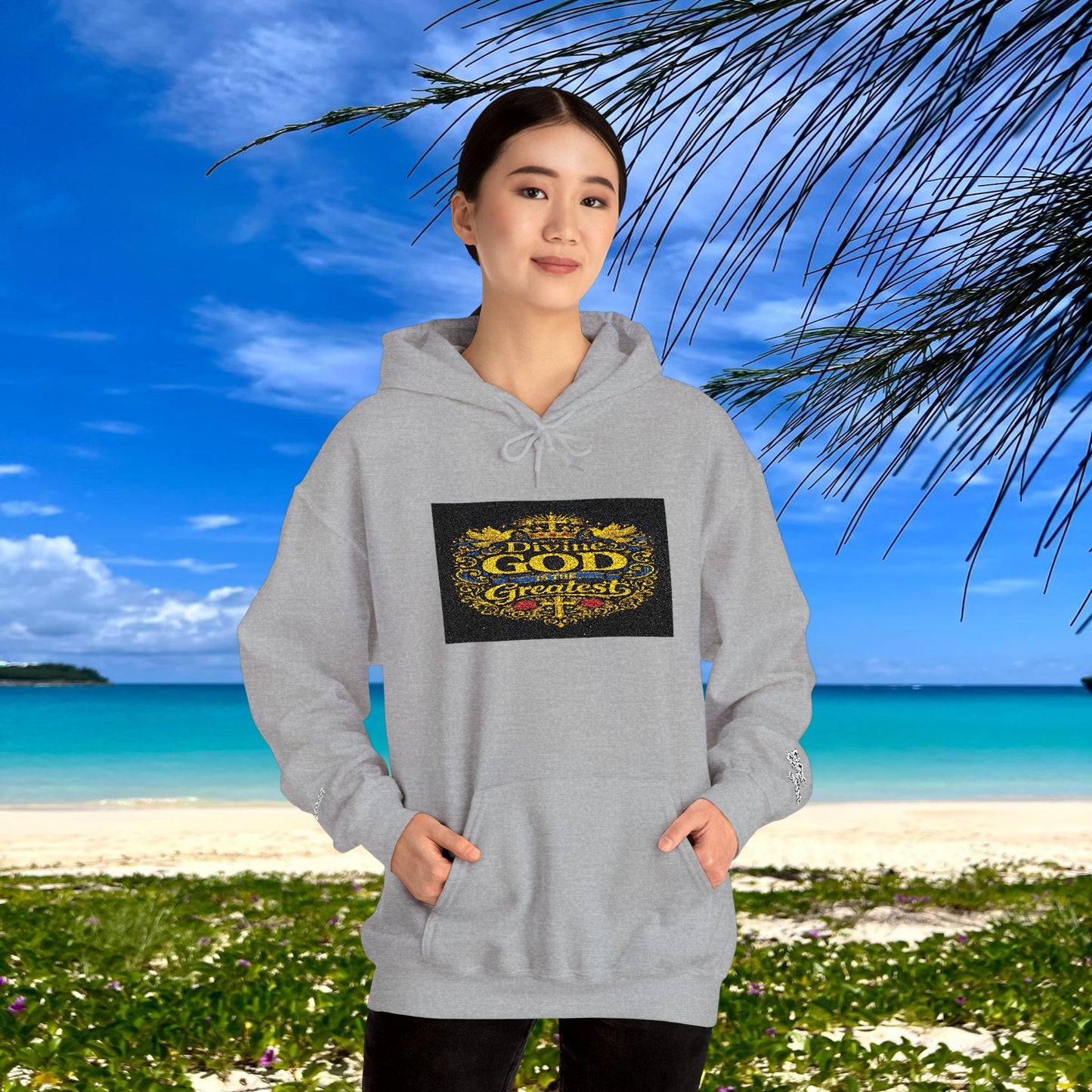 BE DIVINE™ “Divine God Is the Greatest” Embroidered Unisex Hoodie