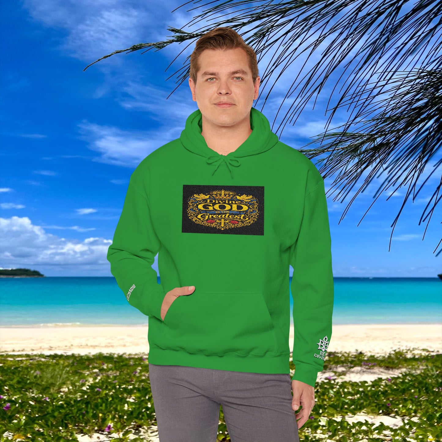 BE DIVINE™ “Divine God Is the Greatest” Embroidered Unisex Hoodie