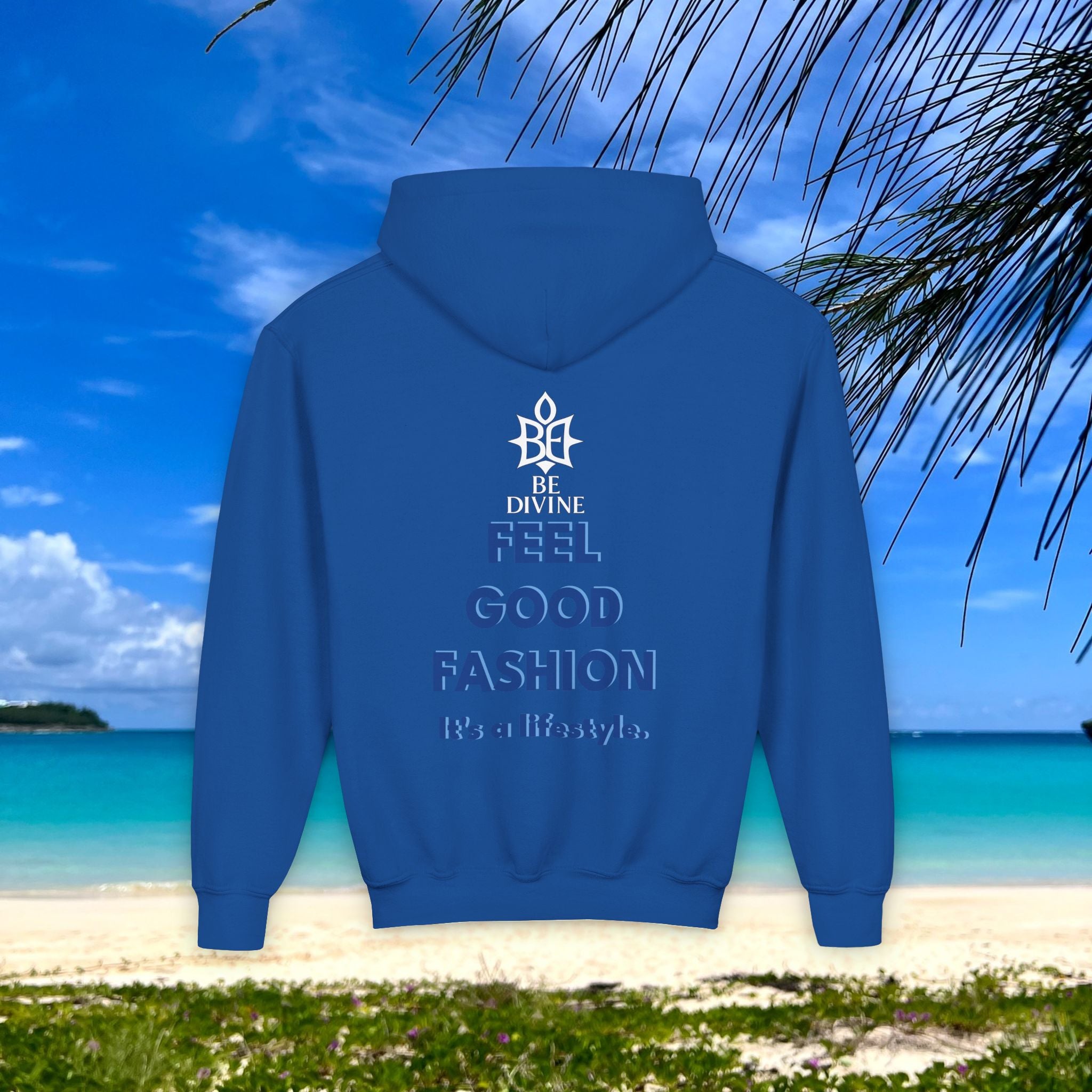 BE DIVINE™ Youth Hoodie – Gender Neutral, Soft Cotton, Inspirational Print (Youth S–XL)