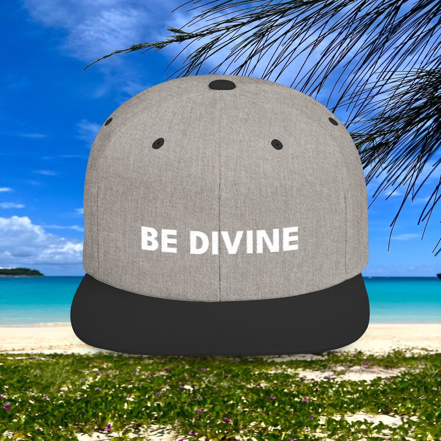 BE DIVINE™ Premium Snapback – White Text Edition