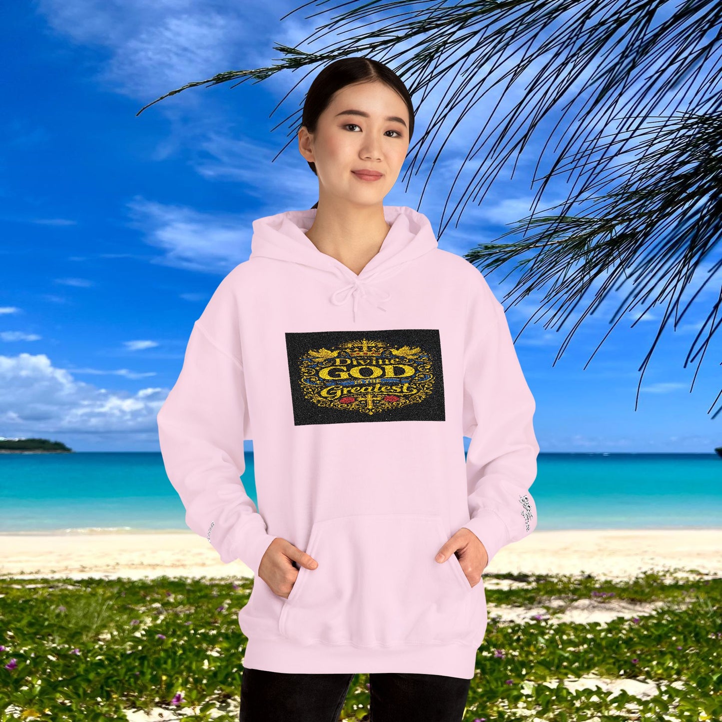 BE DIVINE™ “Divine God Is the Greatest” Embroidered Unisex Hoodie