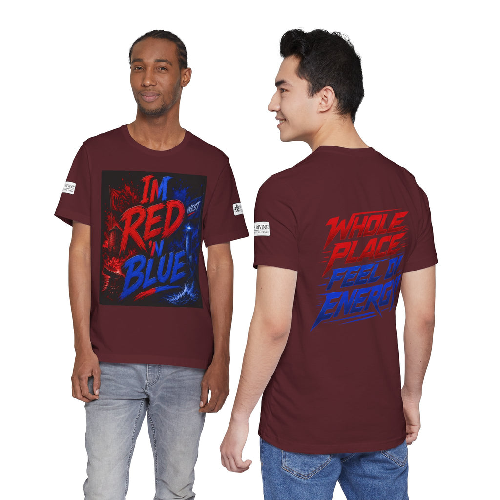 BE DIVINE™ I’m Red ’N Blue Energy Tee