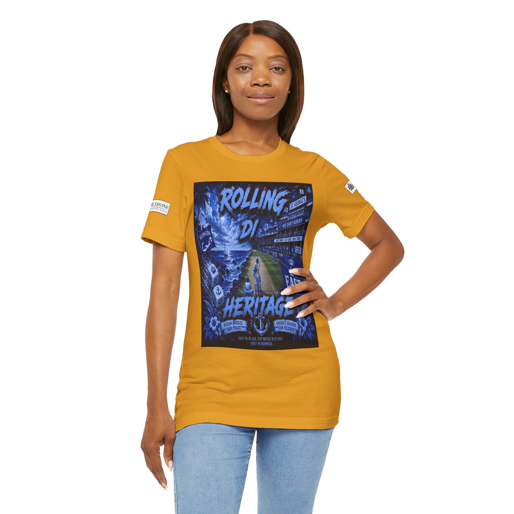 BE DIVINE™ Rolling Di Heritage – All I See Is Blue Vibes Heritage Tee