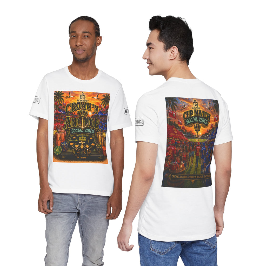 BE DIVINE™ Cup Match Social Vibes Tee – Crown 'N Anchor Edition
