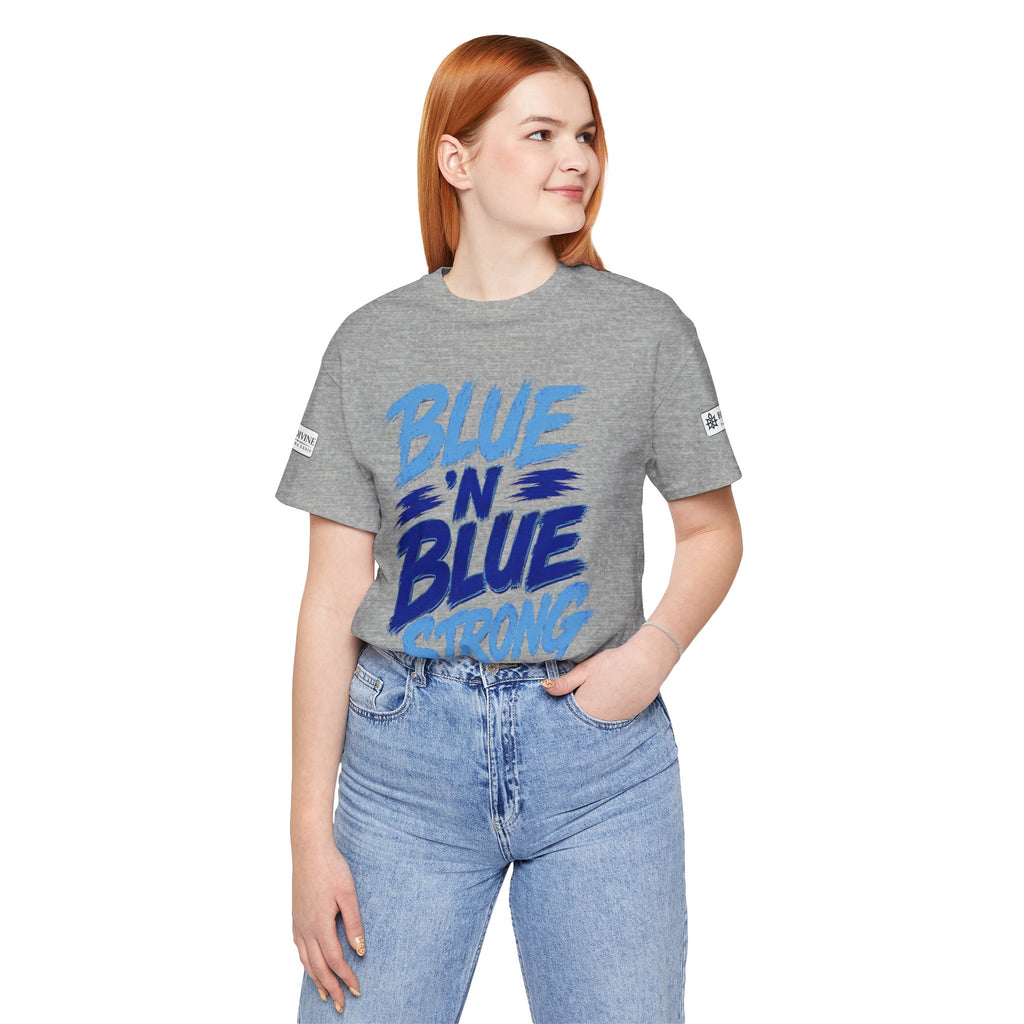 BE DIVINE™ Blue 'N Blue Strong Tee – Let's Gooo Baby Blue 'N Blue Edition