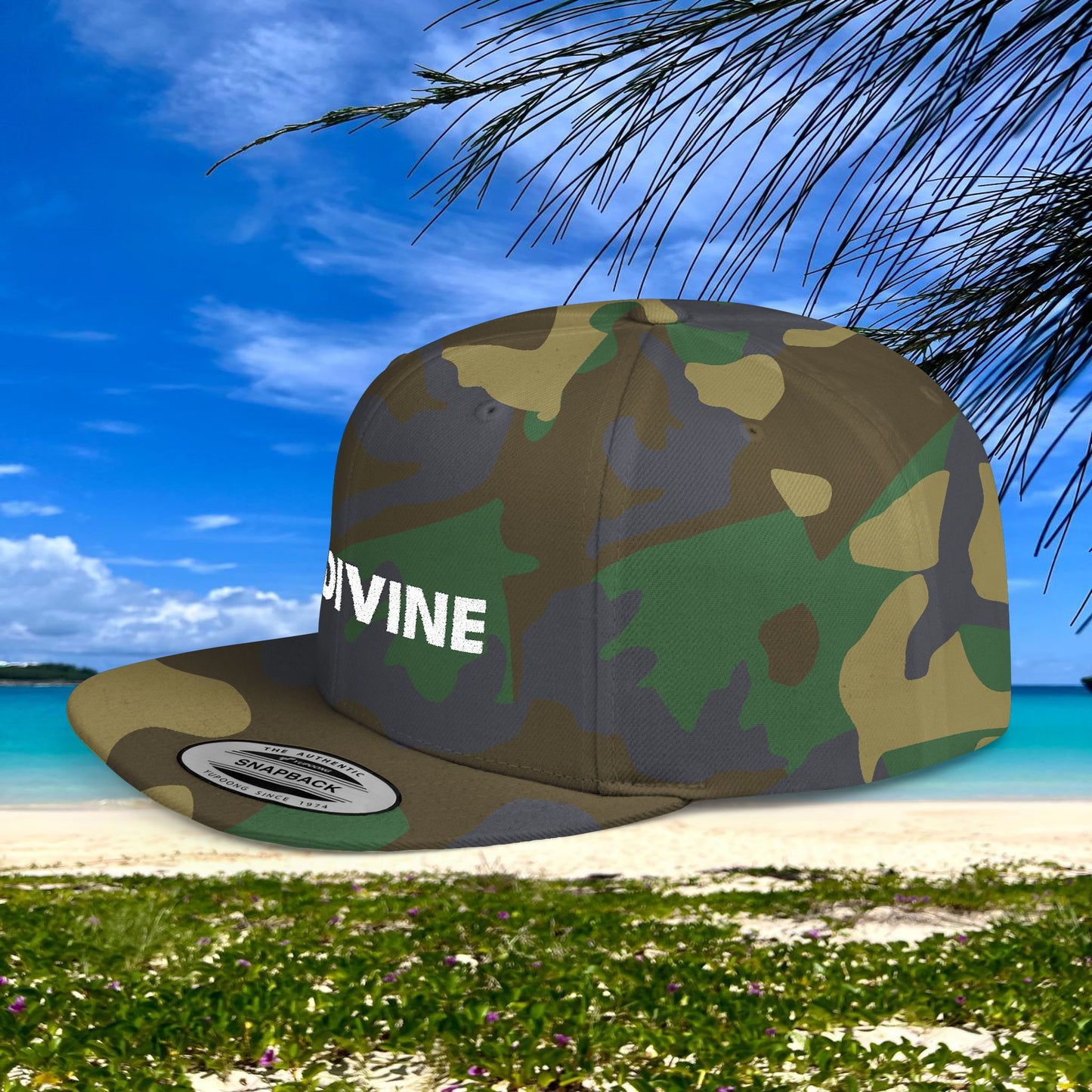 BE DIVINE™ Premium Snapback – White Text Edition