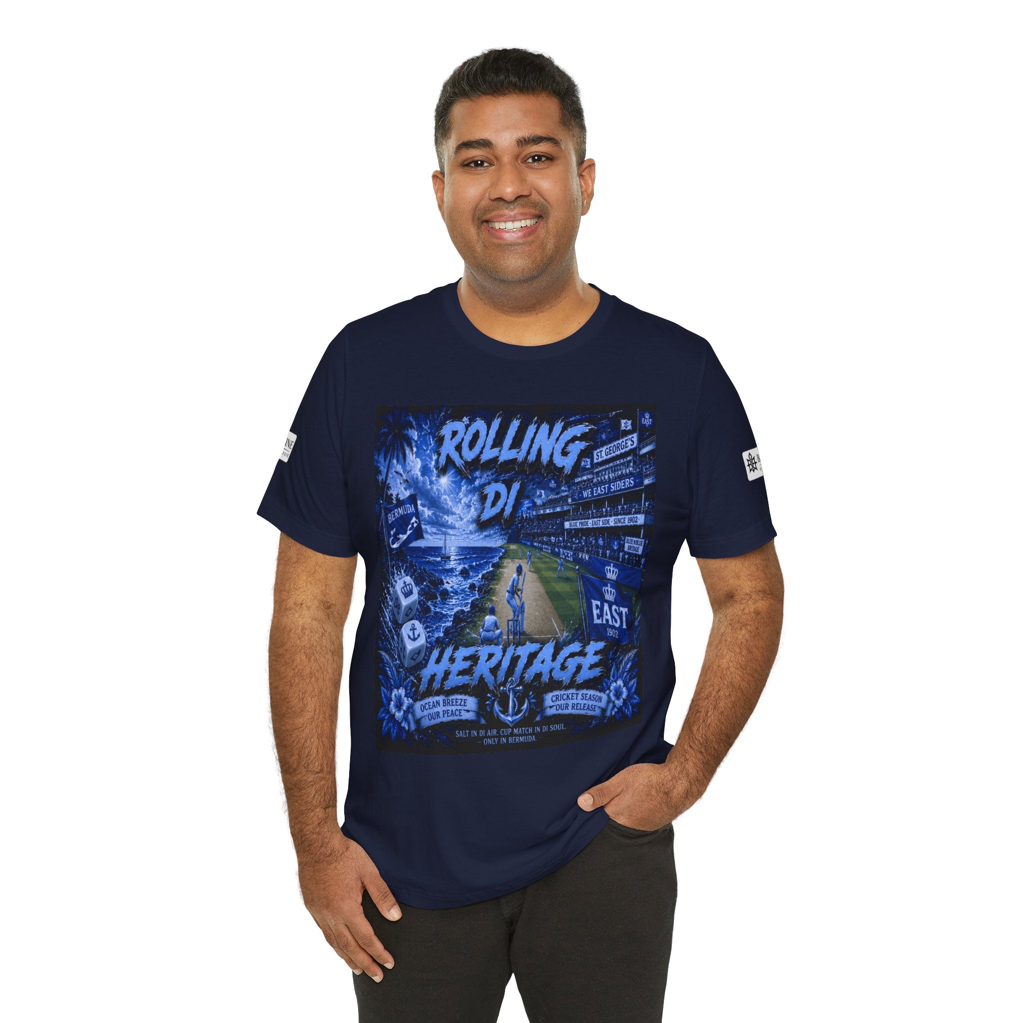 BE DIVINE™ Rolling Di Heritage – All I See Is Blue Vibes Heritage Tee