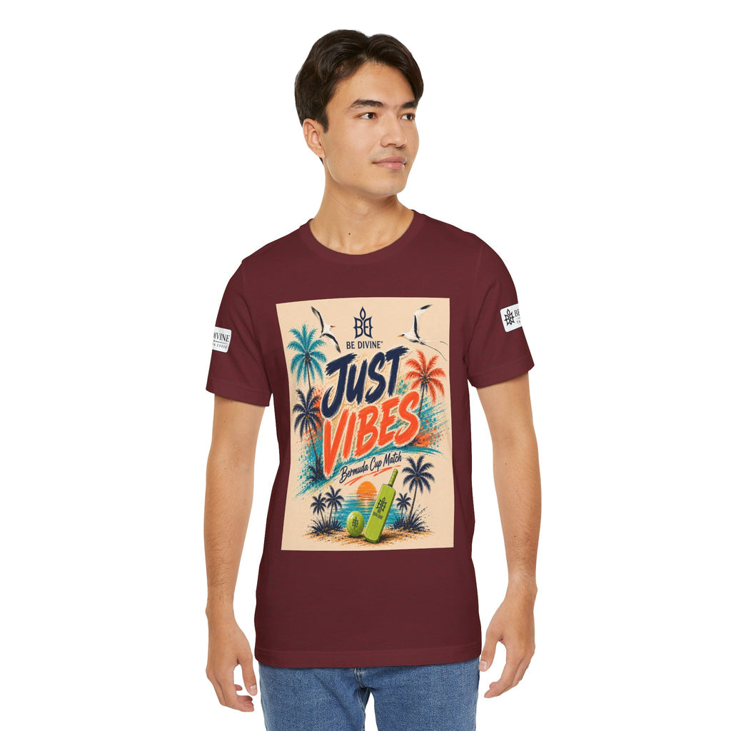 BE DIVINE™ Just Vibes Tee – Bermuda Cup Match Edition