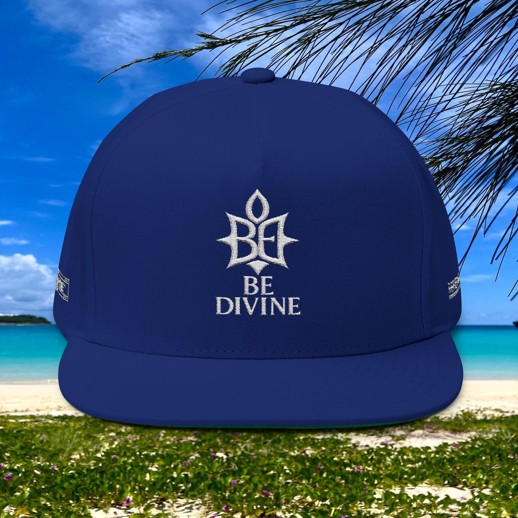 BE DIVINE™ Flat Bill Cap – Embroidered Signature