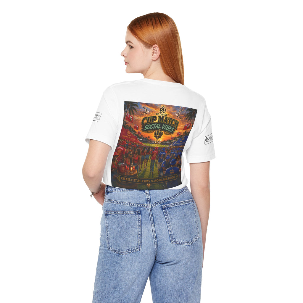BE DIVINE™ Cup Match Social Vibes Tee – Crown 'N Anchor Edition