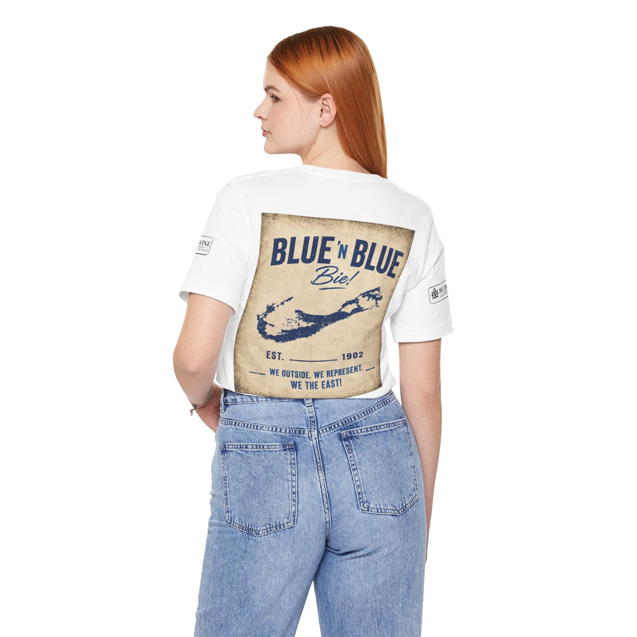 BE DIVINE™ Blue and Blue Bie! – East Side Heritage Collector Tee