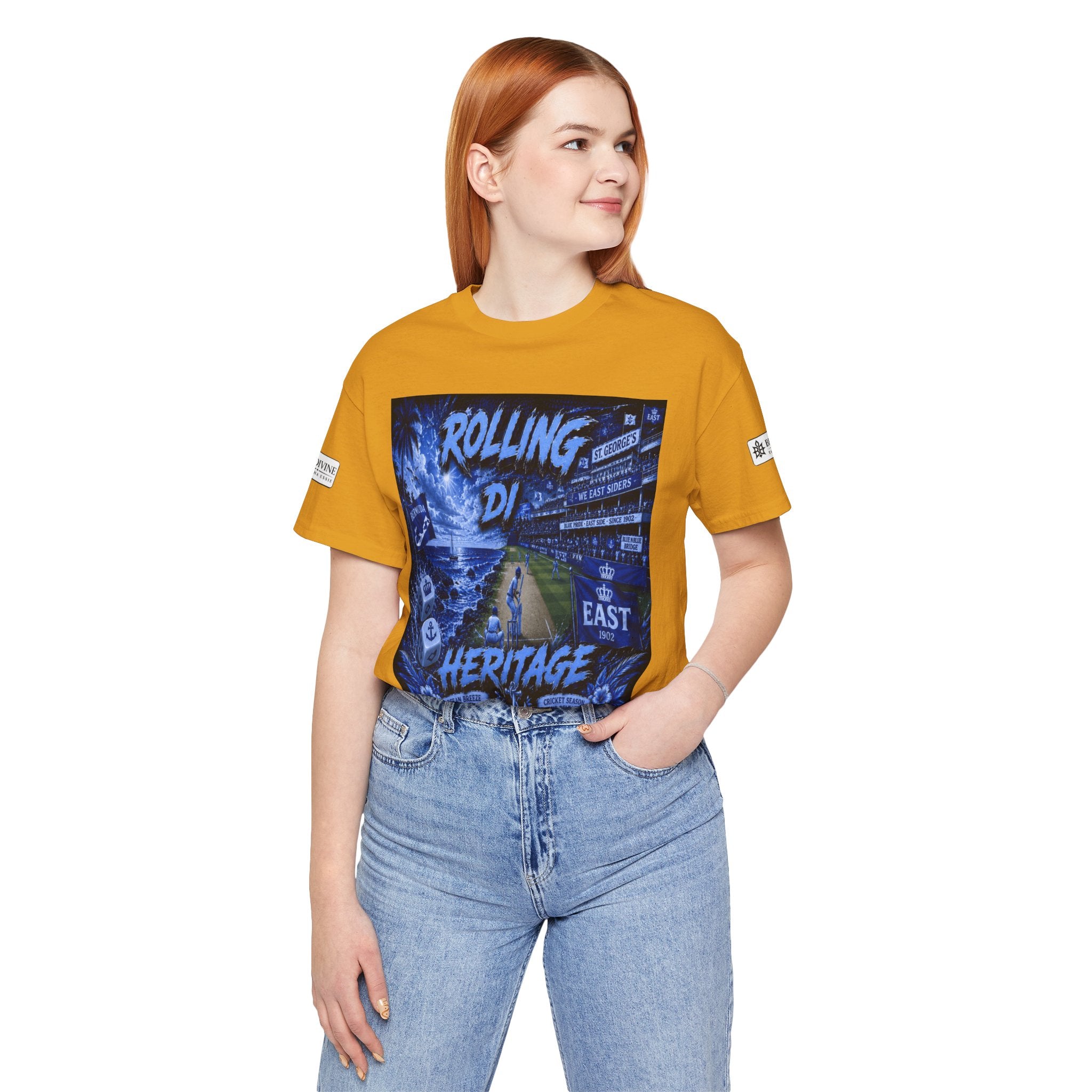 BE DIVINE™ Rolling Di Heritage – All I See Is Blue Vibes Heritage Tee