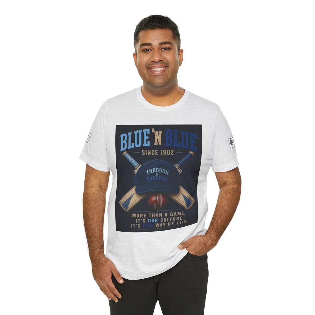 BE DIVINE™ Blue 'N Blue Since 1902 – Through 'N Through Heritage Tee