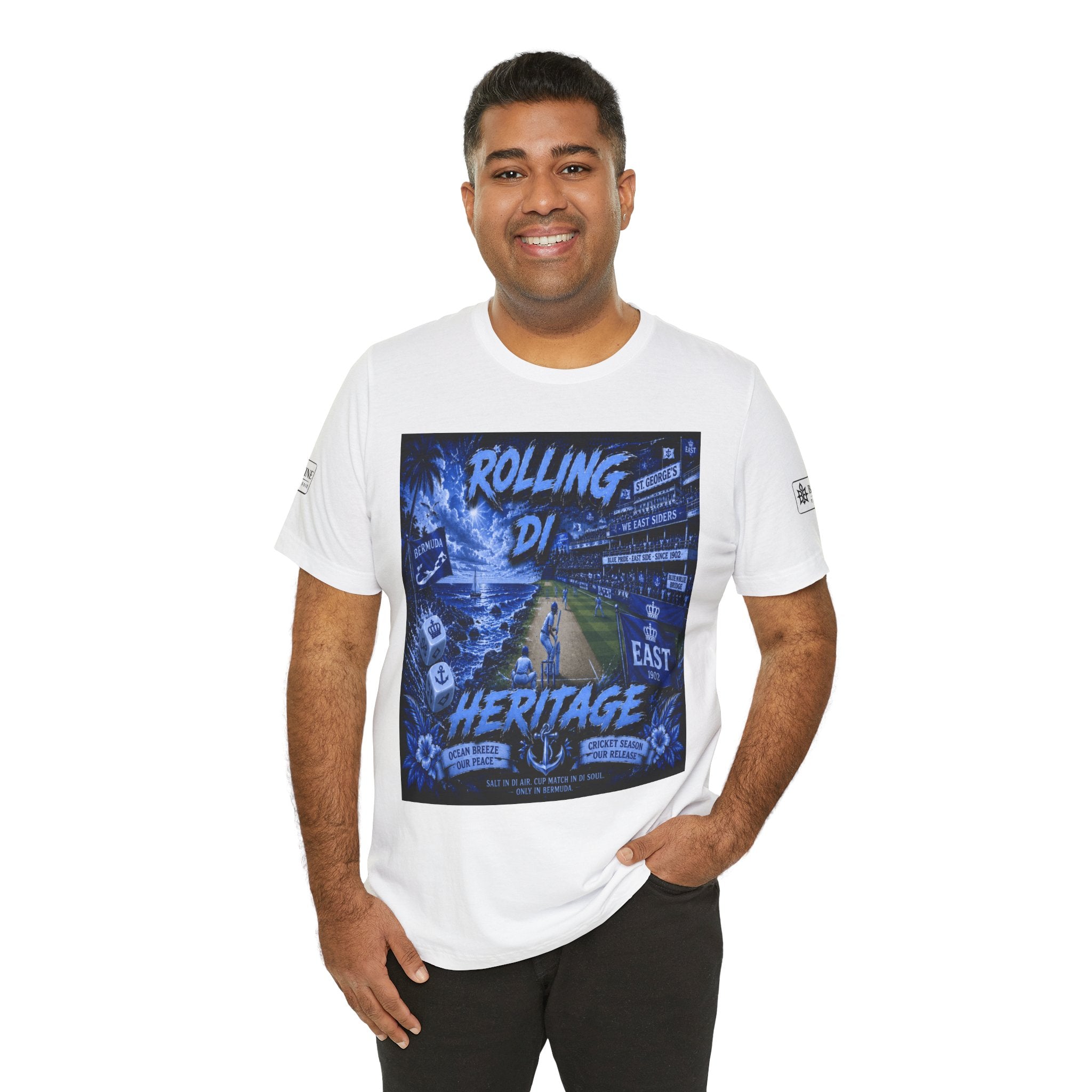 BE DIVINE™ Rolling Di Heritage – All I See Is Blue Vibes Heritage Tee