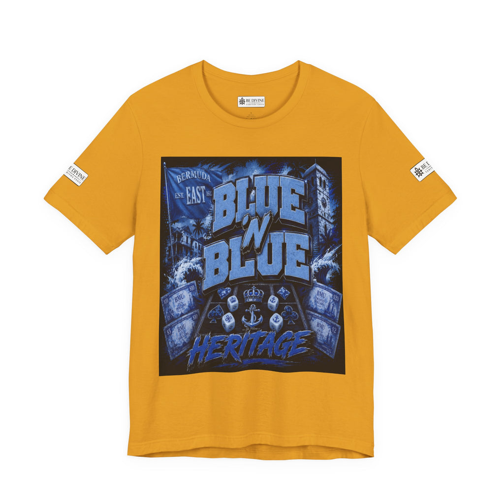 BE DIVINE™ Blue 'N Blue Heritage – I'm Here For Crown & Anchor Tee