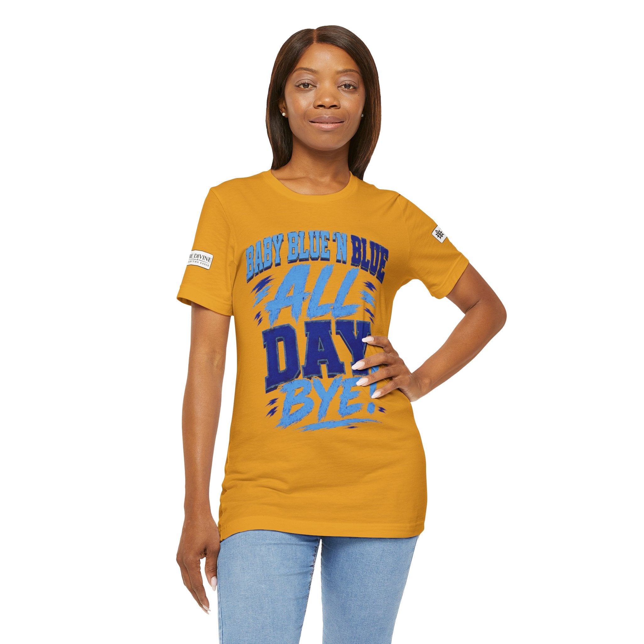 BE DIVINE™ Baby Blue 'N Blue All Day Bye! Heritage Collector Tee