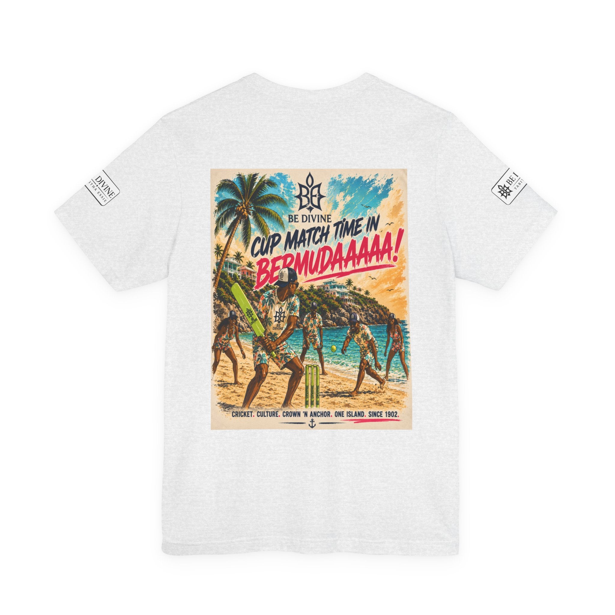 BE DIVINE™ Just Vibes Tee – Bermuda Cup Match Edition