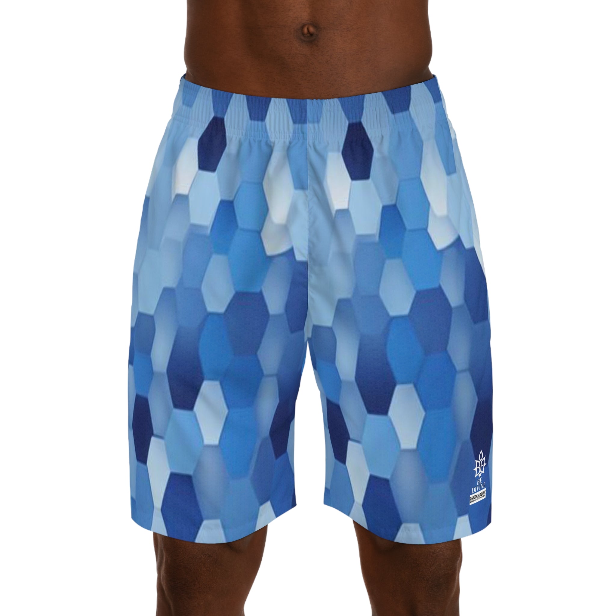 BE DIVINE™ St. George’s Crystal Armor - Men’s Jogger Shorts by Tabitha Essie