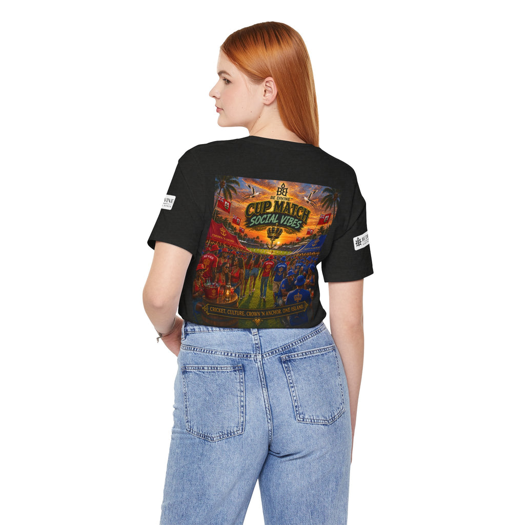 BE DIVINE™ Cup Match Social Vibes Tee – Crown 'N Anchor Edition