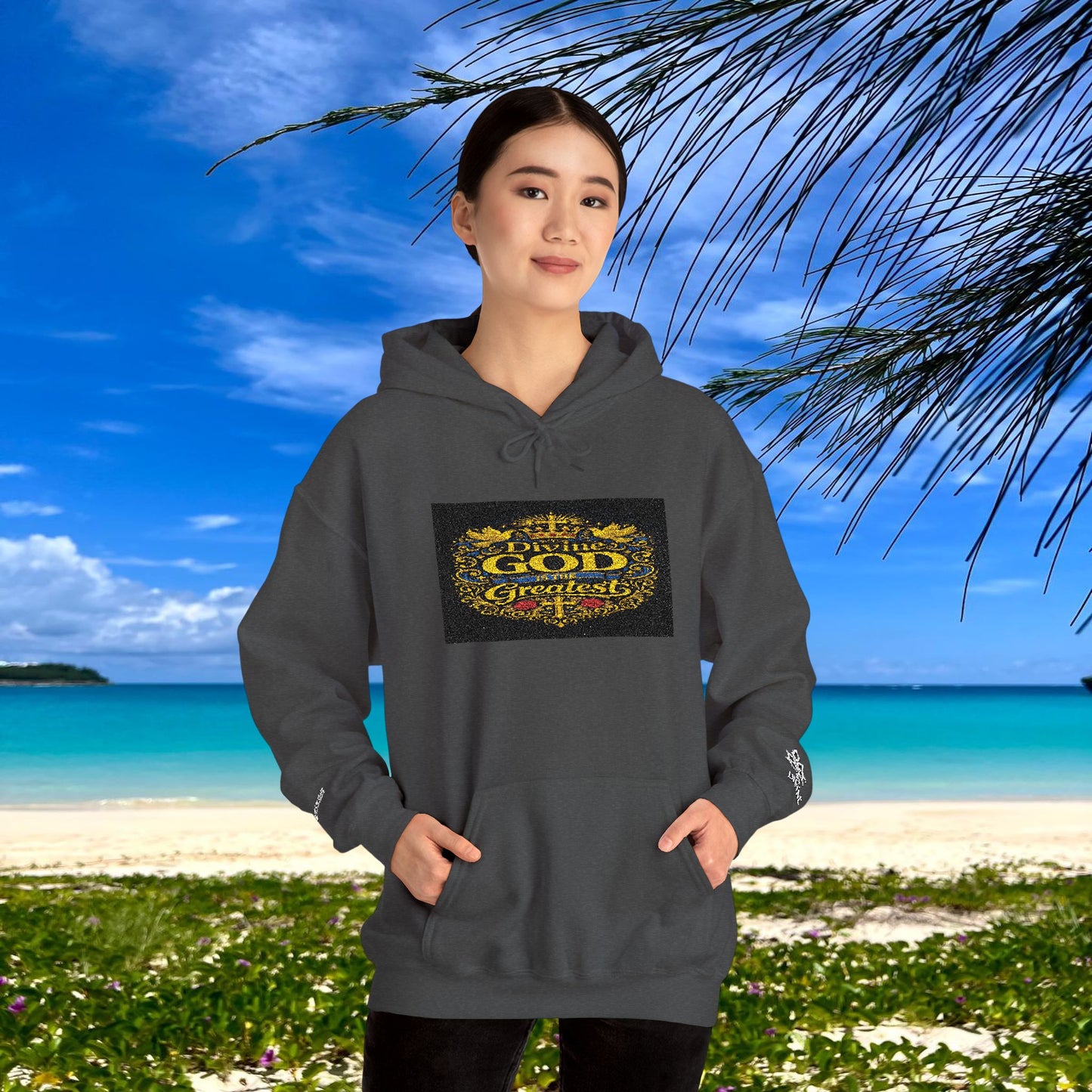 BE DIVINE™ “Divine God Is the Greatest” Embroidered Unisex Hoodie