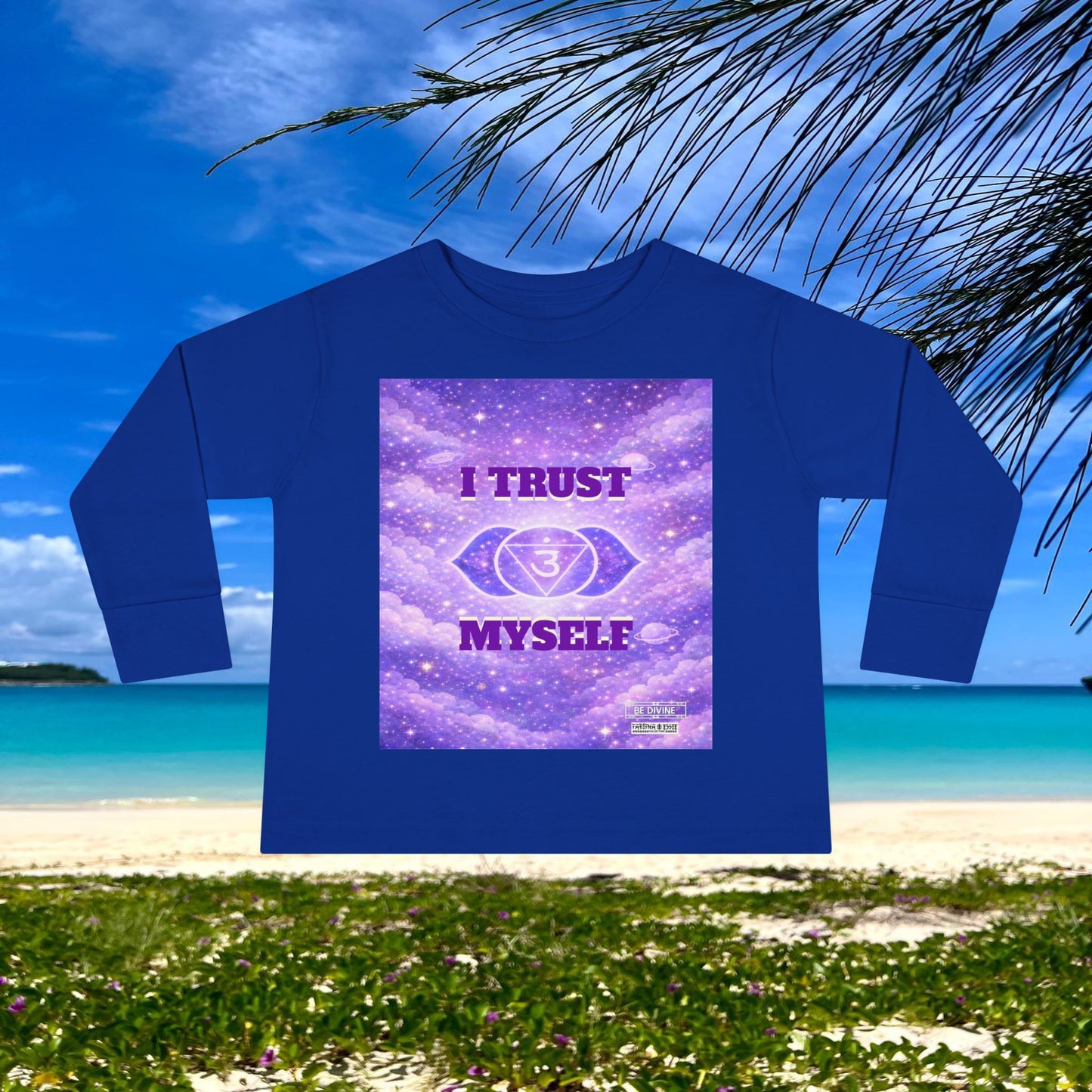 BE DIVINE™ Third Eye Chakra Toddler Long Sleeve Tee | Intuition & Inner Wisdom Shirt