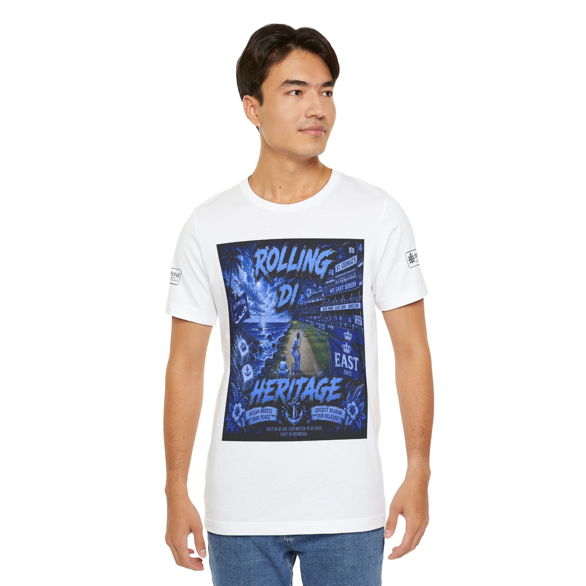 BE DIVINE™ Rolling Di Heritage – All I See Is Blue Vibes Heritage Tee