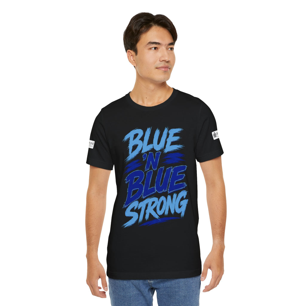 BE DIVINE™ Blue 'N Blue Strong Tee – Let's Gooo Baby Blue 'N Blue Edition