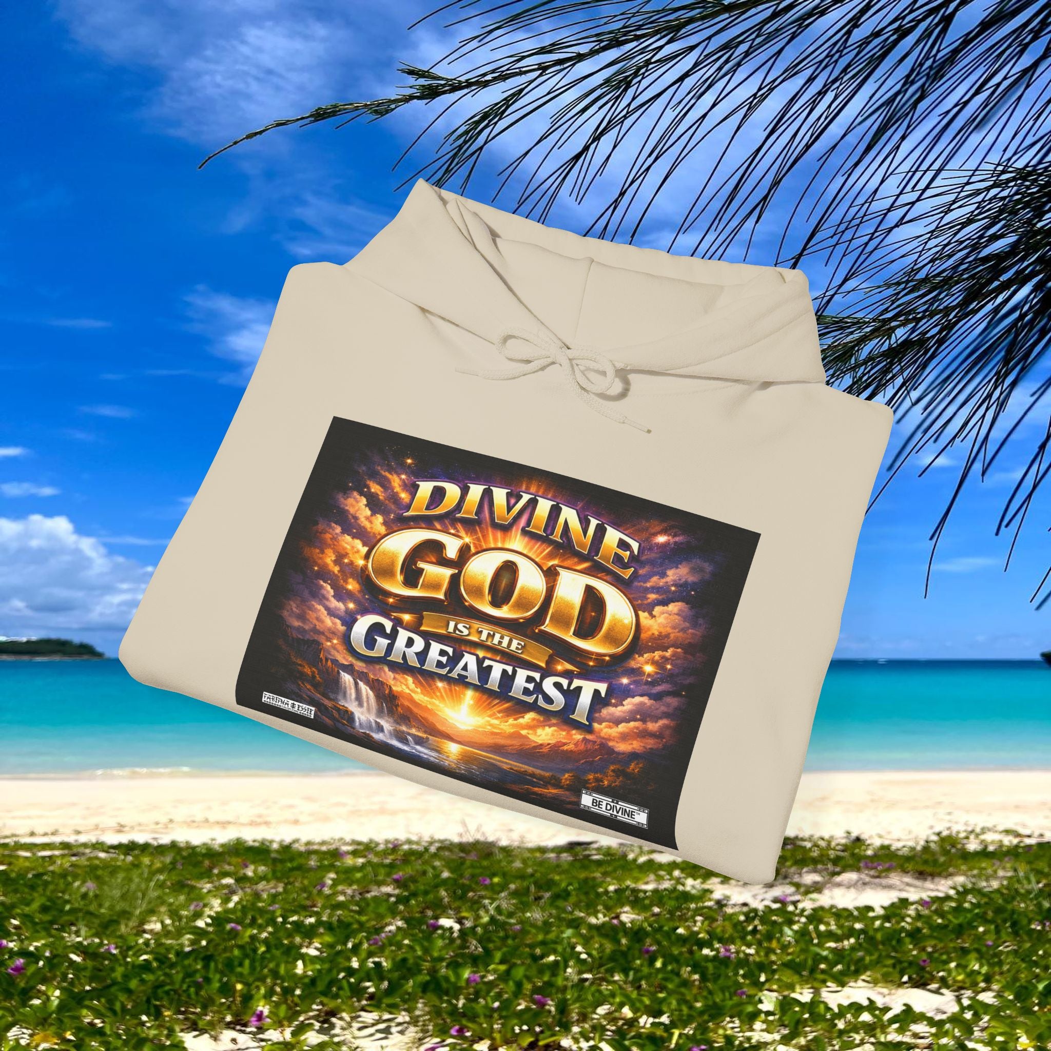 BE DIVINE™ Unisex Heavy Blend Hoodie – Divine God Is the Greatest Faith Statement Sweatshirt