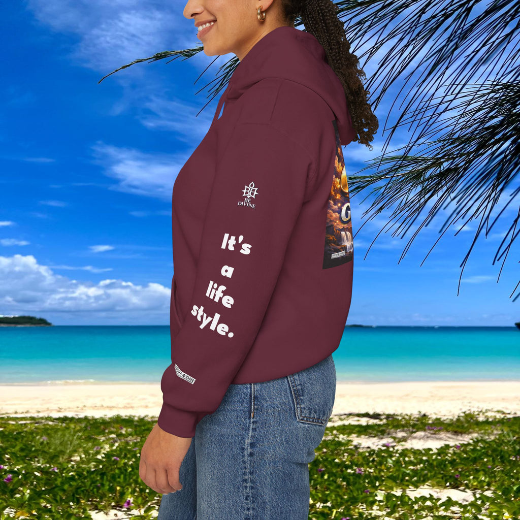 BE DIVINE™ Unisex Heavy Blend Hoodie – Divine God Is the Greatest Faith Statement Sweatshirt