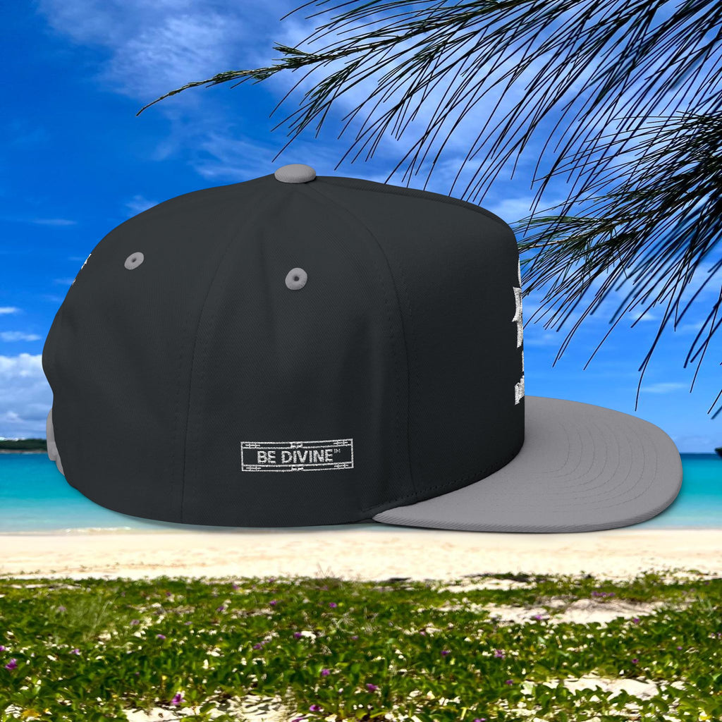 BE DIVINE™ Flat Bill Cap – Embroidered Signature