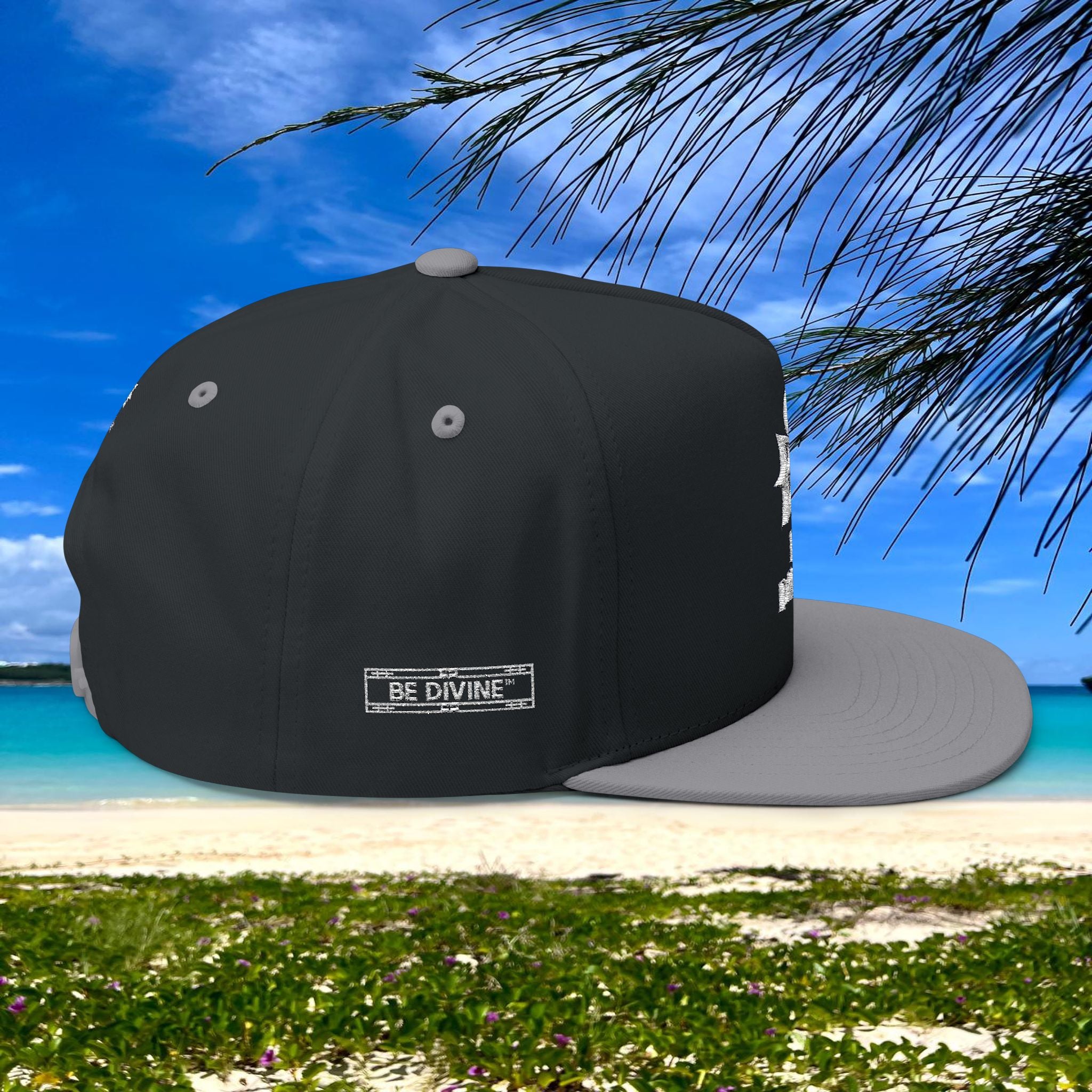 BE DIVINE™ Flat Bill Cap – Embroidered Signature
