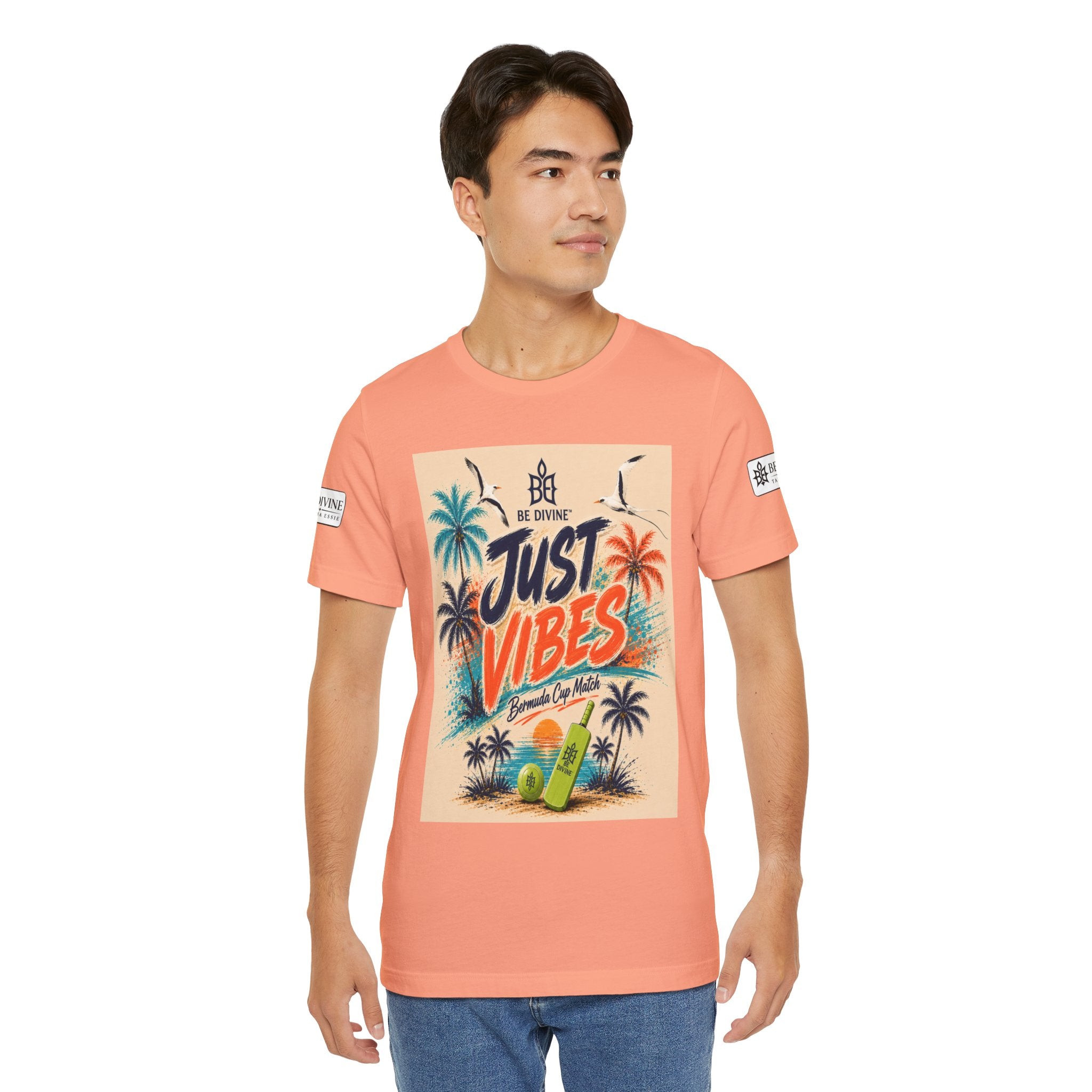 BE DIVINE™ Just Vibes Tee – Bermuda Cup Match Edition