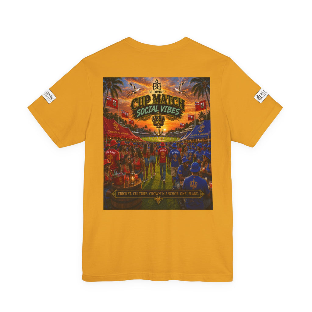 BE DIVINE™ Cup Match Social Vibes Tee – Crown 'N Anchor Edition