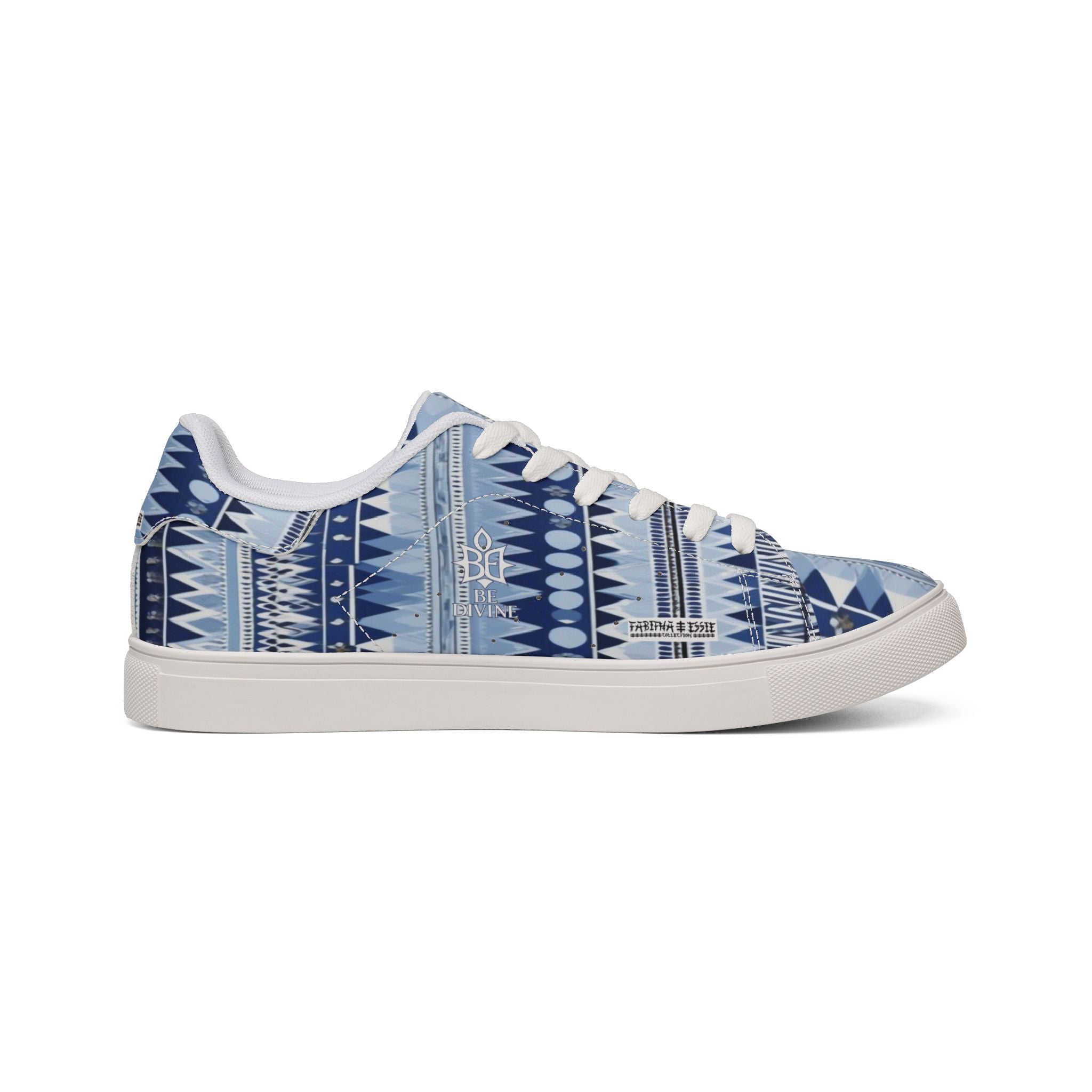 BE DIVINE™ St. George’s Rhythm Line - Men’s Low-Top Leather Sneakers by Tabitha Essie