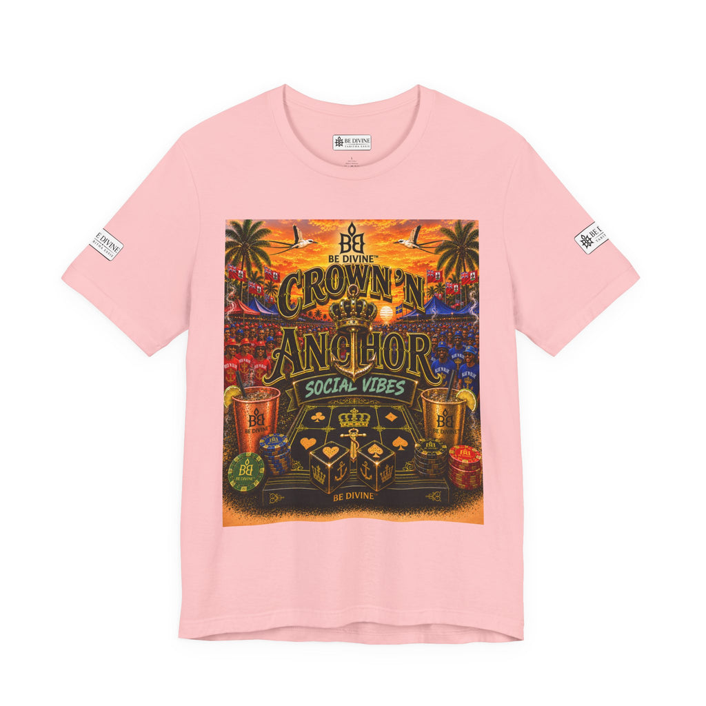 BE DIVINE™ Cup Match Social Vibes Tee – Crown 'N Anchor Edition