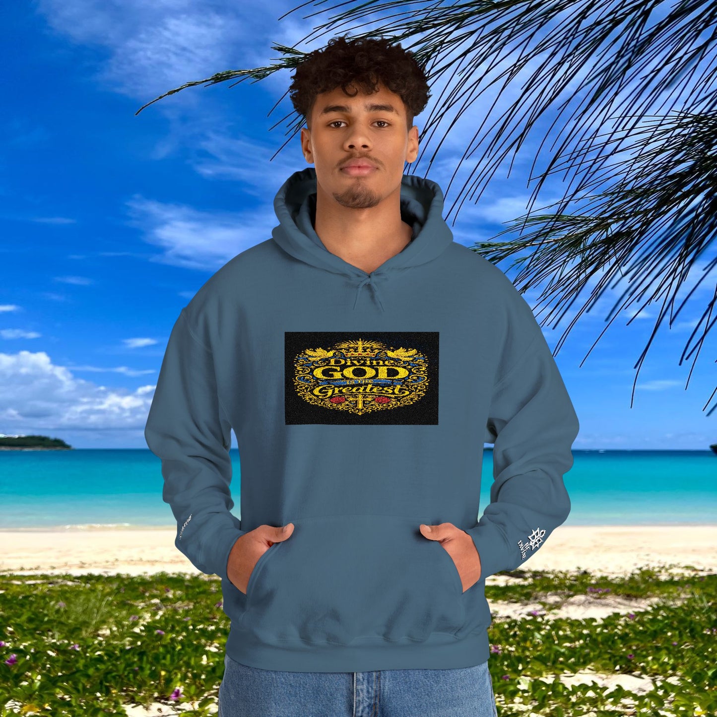 BE DIVINE™ “Divine God Is the Greatest” Embroidered Unisex Hoodie