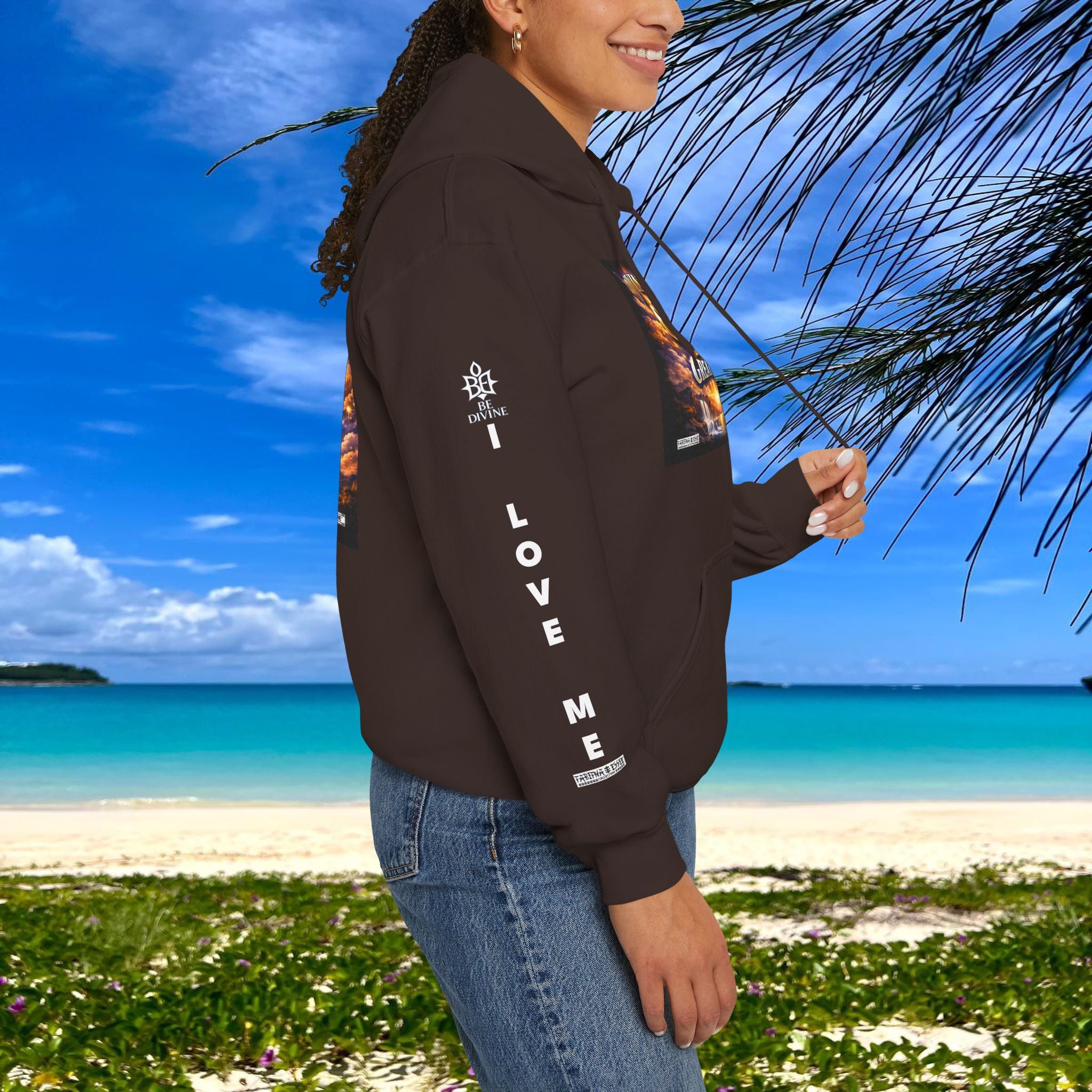 BE DIVINE™ Unisex Heavy Blend Hoodie – Divine God Is the Greatest Faith Statement Sweatshirt