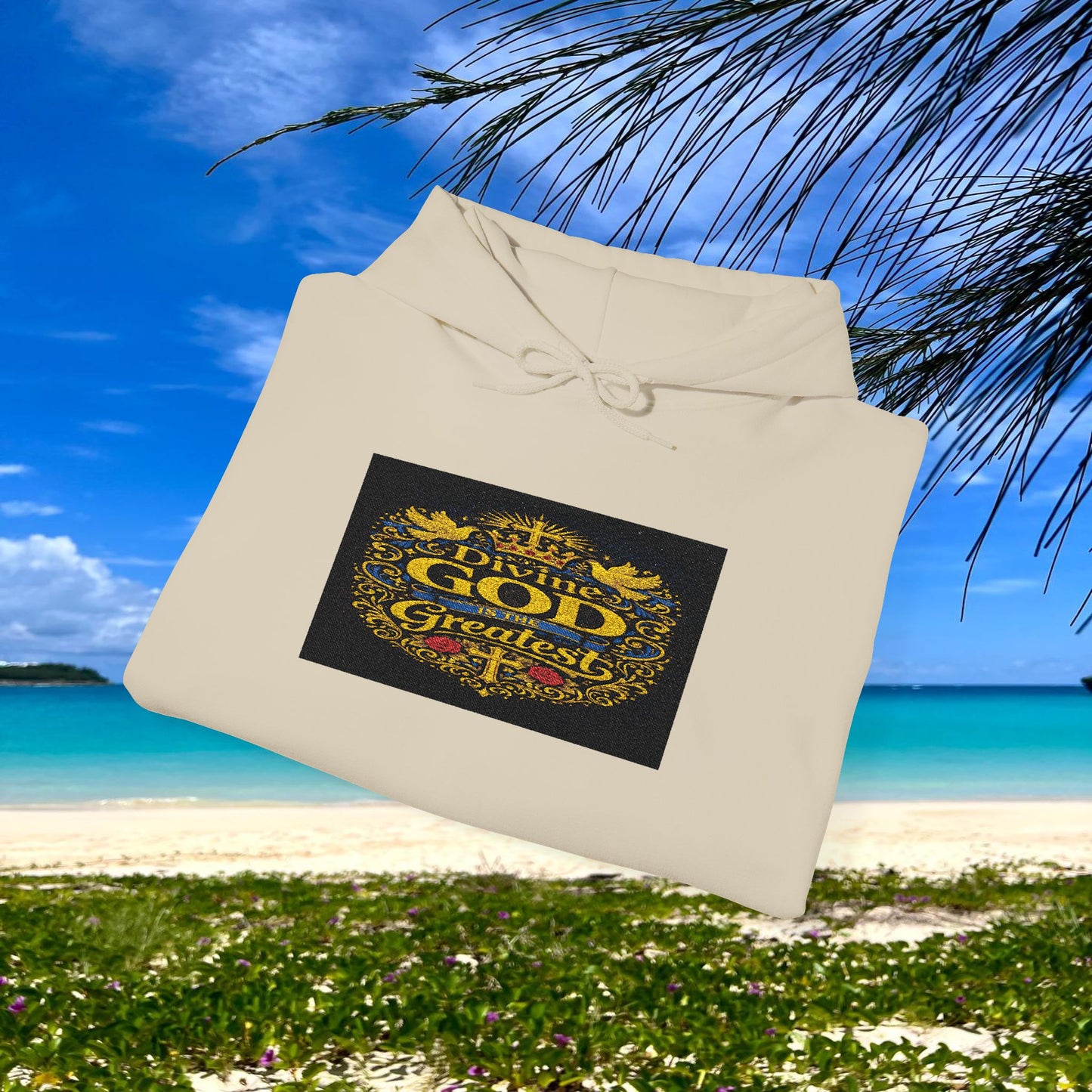 BE DIVINE™ “Divine God Is the Greatest” Embroidered Unisex Hoodie