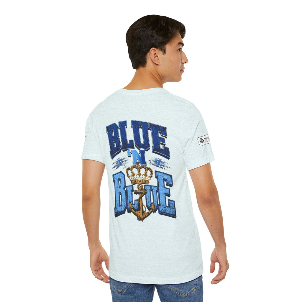 BE DIVINE™ BLUE 'N BLUE T-Shirt – Crown 'N Anchor Edition