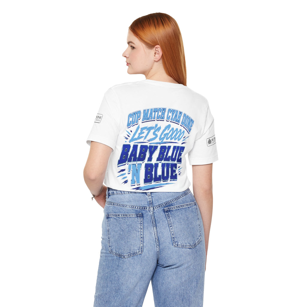 BE DIVINE™ Blue 'N Blue Strong Tee – Let's Gooo Baby Blue 'N Blue Edition